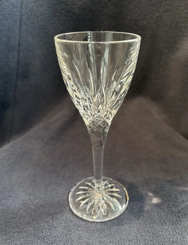 Waterford Crystal Lismore 6 1/2" Cordial Glass Vertical Cuts & Smooth Stem