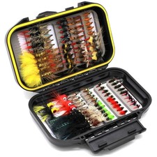 Fly Fishing Flies Kit with Waterproof Box
