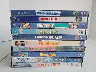 10 - DVD Lot - Children Kids DISNEY - DREAMWORKS & More DVDS - Tested Works!