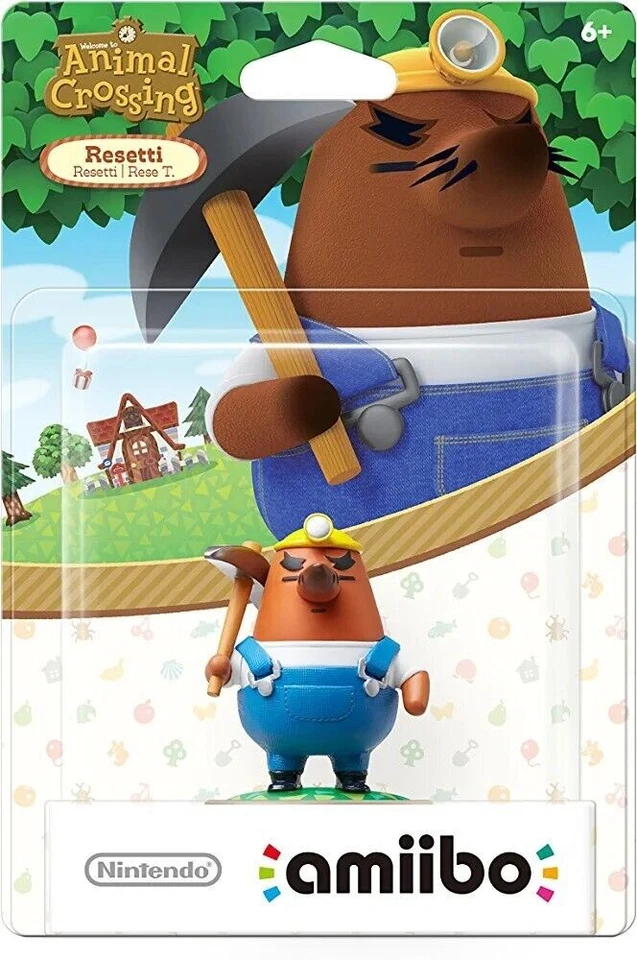 SEALED Genuine Nintendo Mr. Resetti amiibo Figure Official Toy Collectible / 10z