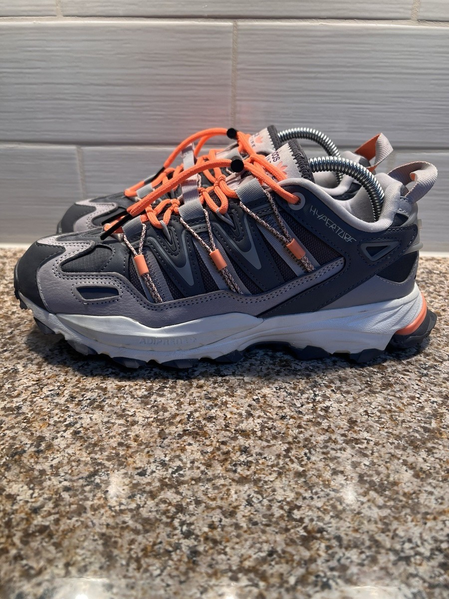 adidas Adventure Hiking Shoes Gray Orange Men's US Size 8 Medium