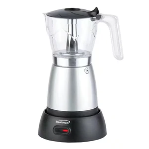 6-Cup Silver Electric Espresso Machine