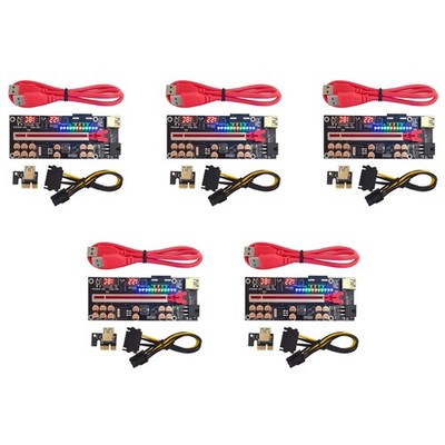5X VER018 PRO PCI-E Riser Card USB 3.0 Kabel 018 PLUS PCI Express 1X Bis 165737