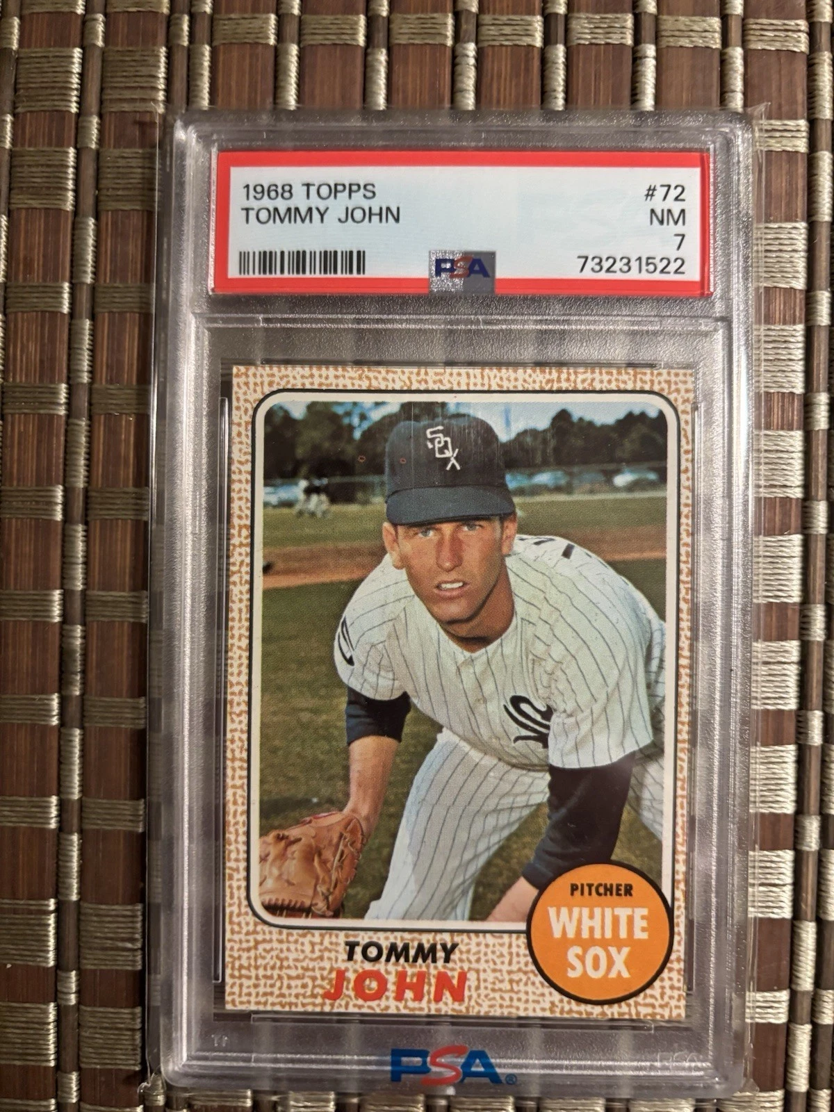 Tommy John trading card