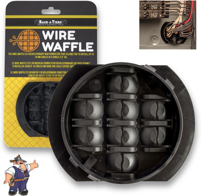 Wire Waffle Connnector for 2.5'' Ko'S - 1 Unit, NM Cable Connector, 16 Cables in