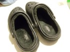 Crocs Black Sz 7 w   5 m   Great Condition  Fleece Lined — photo 3