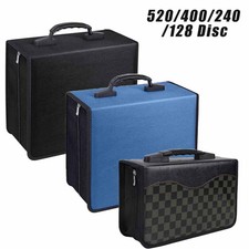 128/240/400/520 Disc CD/DVD Wallet Binder Book Sleeves Storage Bag Carrying Case