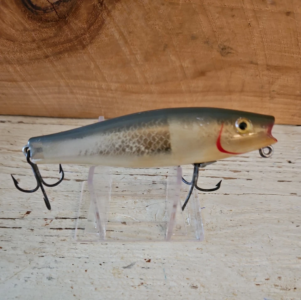 Vtg L&S "MIRROLURE" #9M-25. Shad Back-White Belly-Silver Scale color. Floater.  - Image 2 of 4