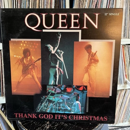 1984 Queen - Thank God It's Christmas - US Vinyl 12" Single Record + 2 Ex Tracks