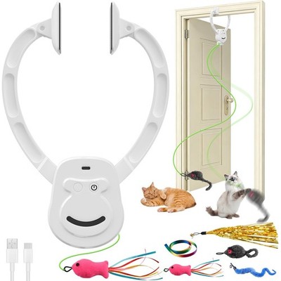 Automatic Interactive Cat Toy for Indoor Cats, Hanging Cat Toy | Door hanging...