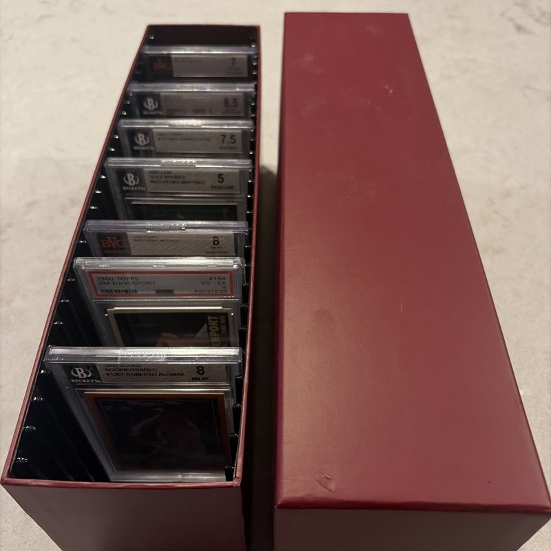 BCW Slotted Graded Card Storage Box for PSA/BGS/POKEMON Slabs Case 26 CT