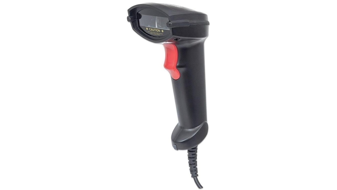 Barcode Scanner Laser 1D Range 300mm USB 177429