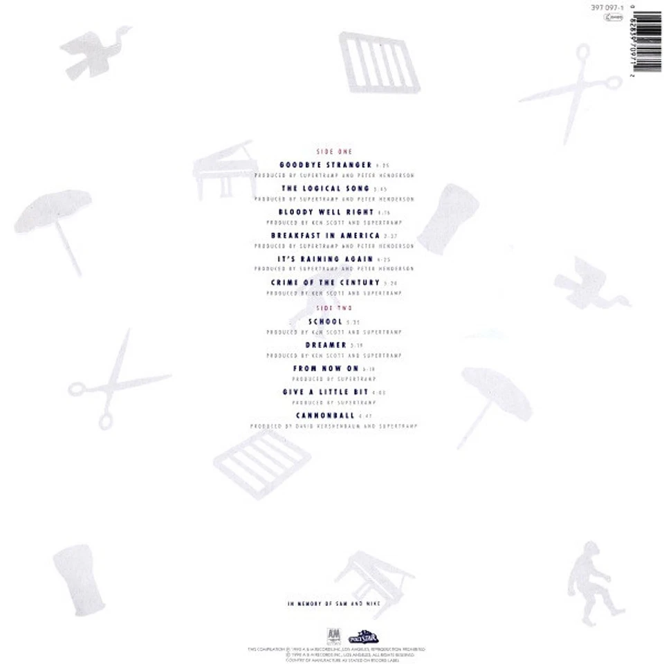 Supertramp - The Very Best Of Supertramp (Vinyl LP - 1990 - EU - Original) - Bild 2 von 4