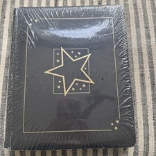 Creative Memories Shining Star Black Album 8.5 x 11 w/ Pages (15) Gold Foil NEW