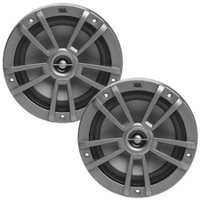 Pair of JBL 6.5" 2-Way Marine Audio Gray Multi-Element Boat Yacht Speakers