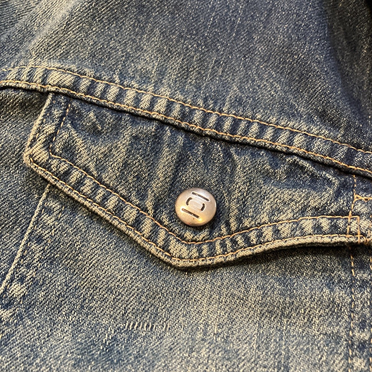 Vintage 60s 70s Montgomery Ward 101 Blanket Lined Denim Jacket