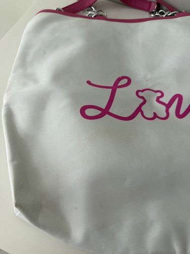 Bolso Tous, Blanco Rosa Verde Lona Bolso Cadena hermoso - Imagen 2 de 9
