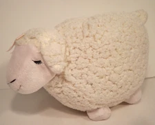 Bath & Body Works Plush Lamb Pink Cream 9" Sherpa Sheep Lambie Beanie Stuffie