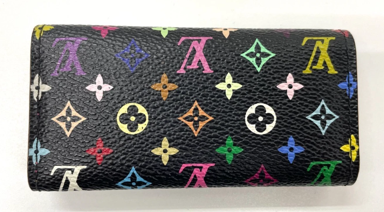 本物 ルイ ヴィトン M93732 マルチカラー マルチクル 4キーケース ブラック LV F/S - 画像2/13