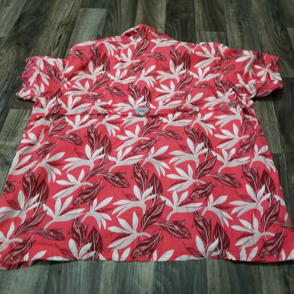 Camisa de pesca Columbia PFG para hombre con botones delanteros ventilados blanca 4 X/4tf grande y alta Foto 2 de 4