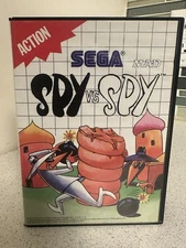Spy vs. Spy Sega Card (Sega Master, 1988) Complete CIB w/ Manual
