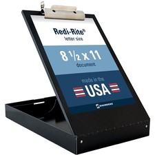 Saunders Metal Clipboard with Storage, Black Single Layer Nursing Clipboard F...