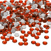 400 Stk. SS30 Runde Strasssteine 6,3-6,5Mm Orange FüR Glas