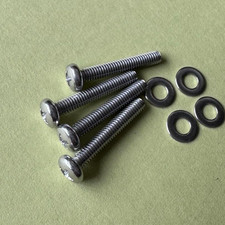 Long Screws and Washers for Marantz Wood Cabinets - Stainless Steel - Set of 4