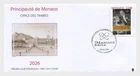 monaco 2026 wedding 70 ann 1956 Mariage Du Siecle GRACE KELLY RAINIER 1v FDC PJ