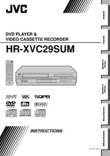 JVC HR-XVC29SUM VCR Owners Instruction Manual Reprint