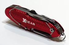 XGear Multi Tool Folding Pocketknife Survival Red Stainless Steel Precision