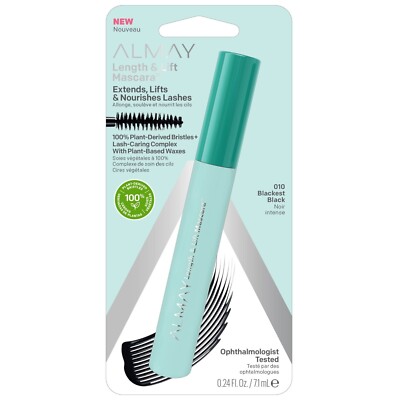 Almay Length & Lift Mascara | 010 Blackest Black 0.24 fl oz / 7.1ml
