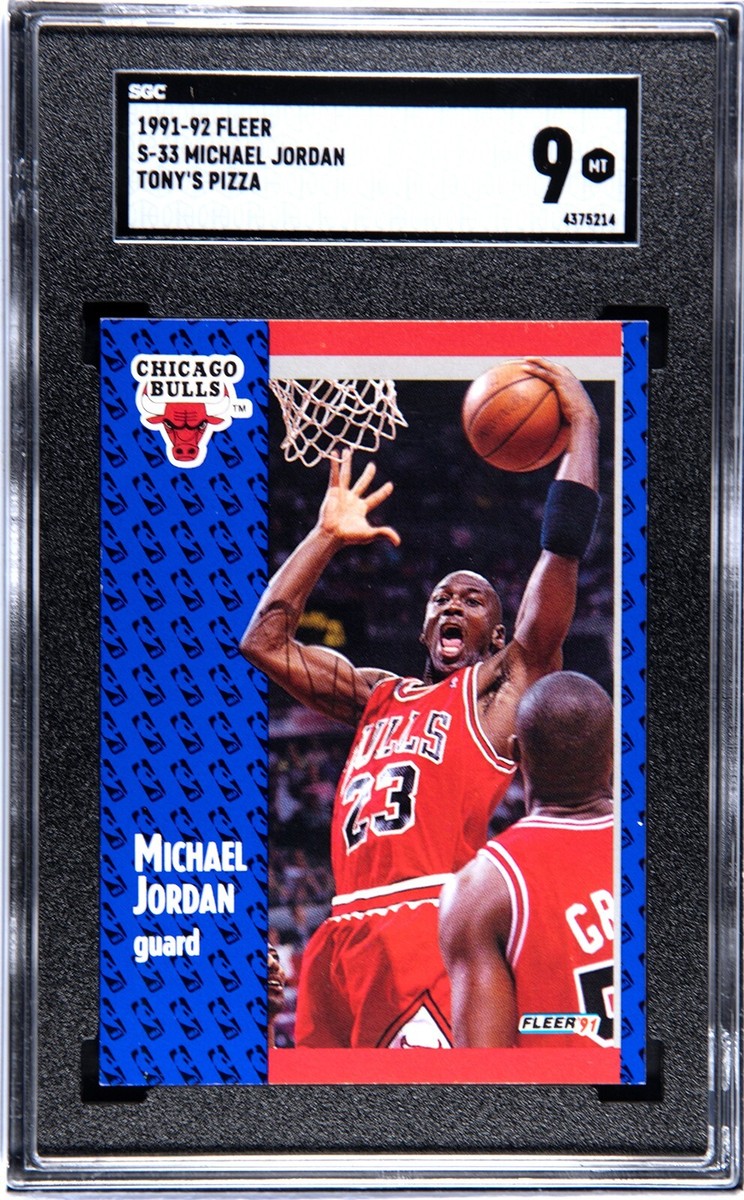 RARE!! 1991 Fleer Tony's Pizza Michael Jordan #S-33 Chicago Bulls