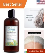 16 oz Color-Safe Gray Hair Shampoo: Neutralizes Brassiness Restores Shine