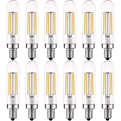 Luxrite T6 T6.5 Edison LED Bulb 5W 3000K Soft White Dimmable 500LM E12 12-Pack