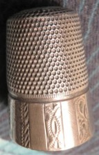 Gabler Fingerhut 9 Paneele Silber 800 silver thimble 9 panels DEU ca. 1900