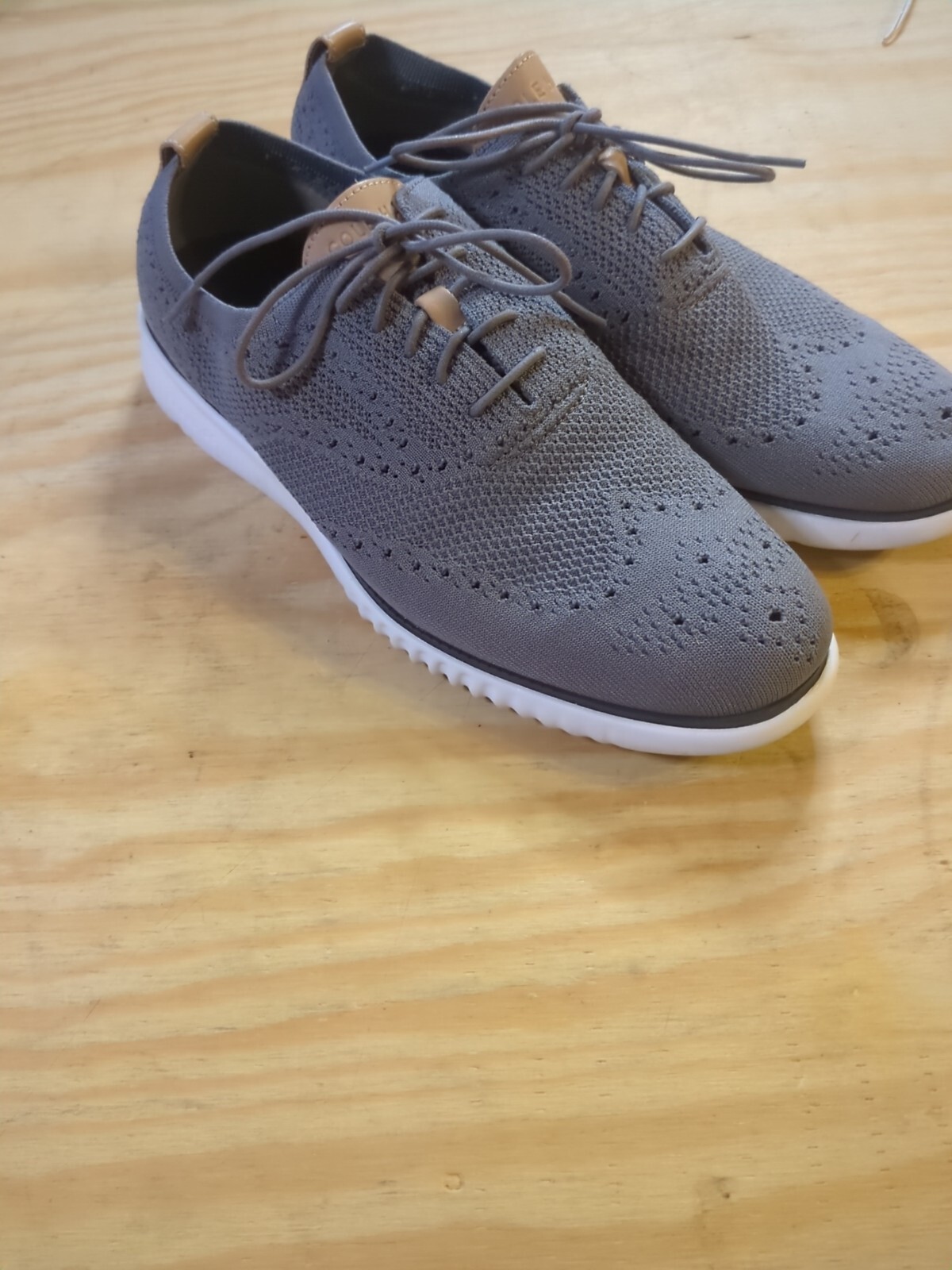 SAOLA Scarpe Oxford Cole Haans Stitchlite taglia 12 M grigio Ironstone stringate C27947