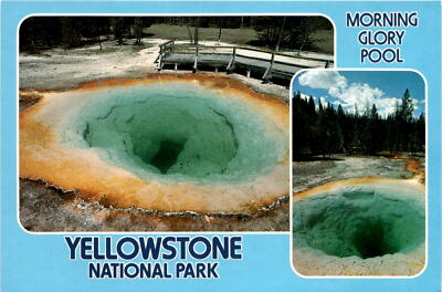 Morning Glory Pool, Upper Geyser Basin, Firehole River, W.K. Almond, Postcard