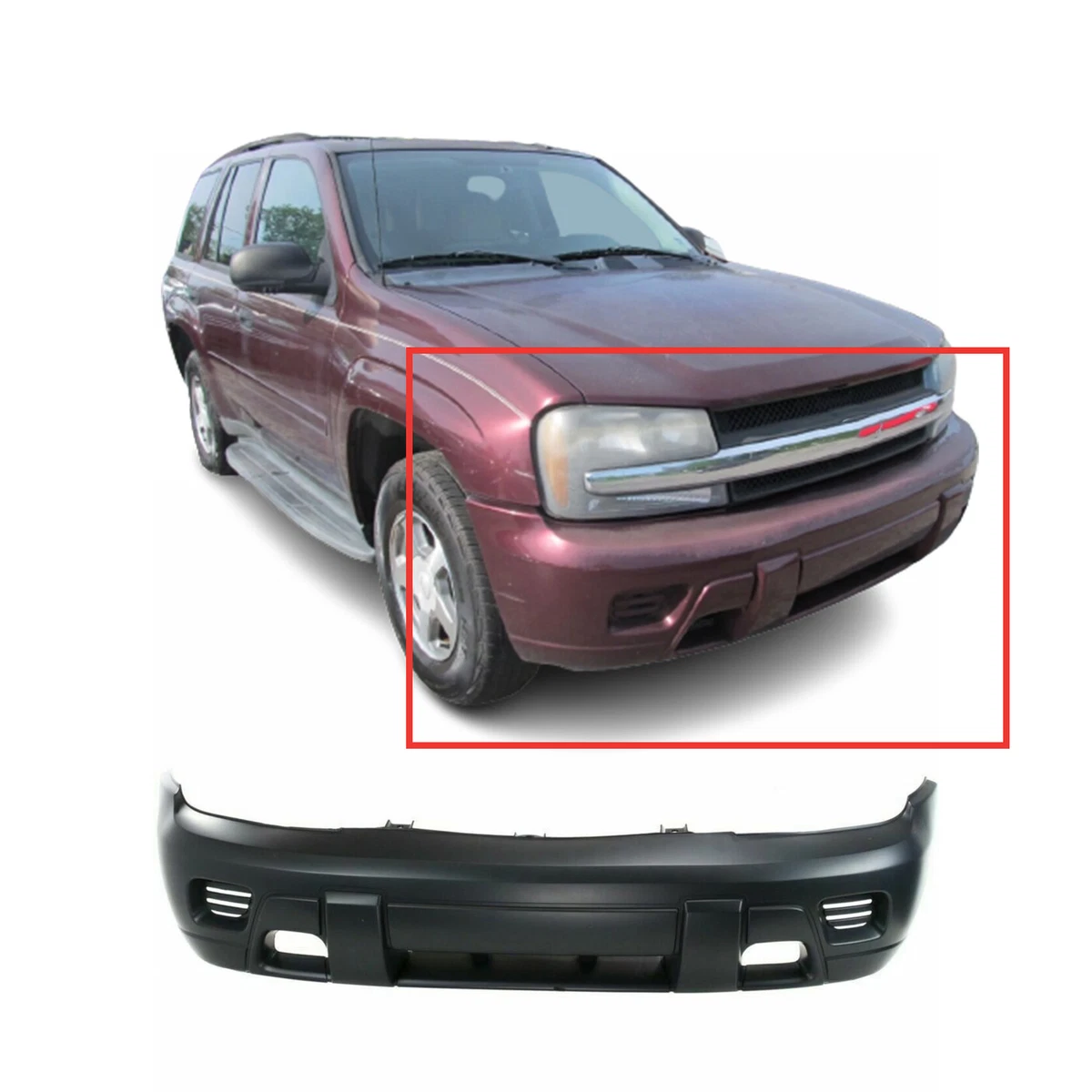 2008 chevy online trailblazer front bumper