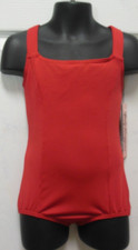 BODY WRAPPERS Ballet Dance Cross Back LEOTARD Scarlet Girls 6X-7 Style FC300