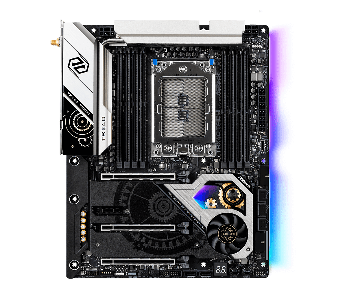 TR 3960X TRX40 Taichi メモリ8GB×4枚 クーラー ASRock TRX40 Taichi Motherboard + AMD Ryzen Threadripper 3970X 32c