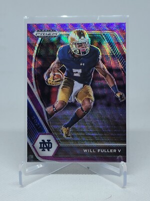 2021 PRIZM DRAFT PICKS FOOTBALL PURPLE WAVE PRIZM - WILL FULLER V 58 D2B