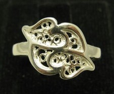 Stylish Light Sterling Silver Ring Solid 925 Perfect Quality Handmade Empress