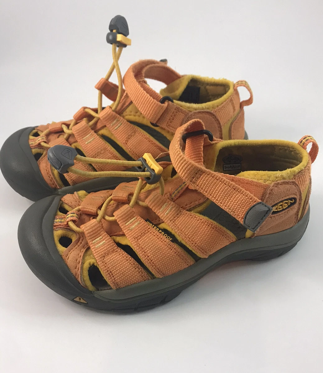 Keens kids 13 Newport orange sandals waterproof hiking Outdoor