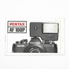 Pentax AF 100P - Flash Operating Manual - Instruction Booklet