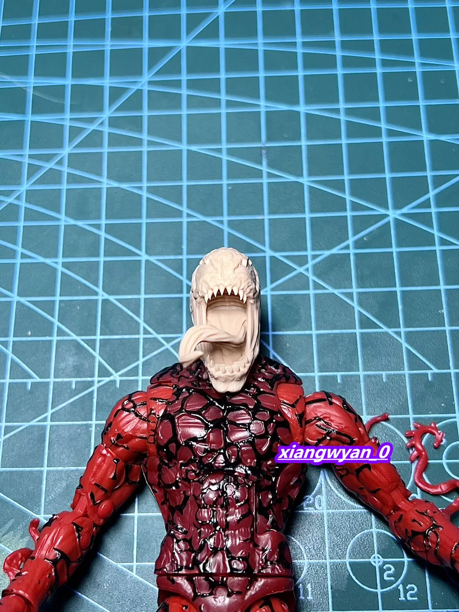 1 12 Venom Long Tongue Head Sculpt Fit 6 mezco shf Male Action Figure Body Toy