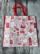 Shopping Gift Bag VALENTINES 💌 DAY Flowers Floral Reusable Big Tote