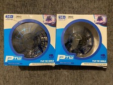 2x PTW USB 360 Degrees Rotating Induction Technology Blue Flyer UFO Planes Toys