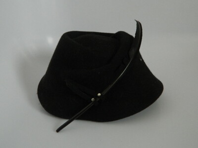 Vintage Womens Glenover Mid-Century 100% Wool Black Hat  display picture 1