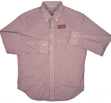 NEW Loro Piana Fine Dress Shirt  18.5 37/38 e 46  White  Red-Purple Stripe
